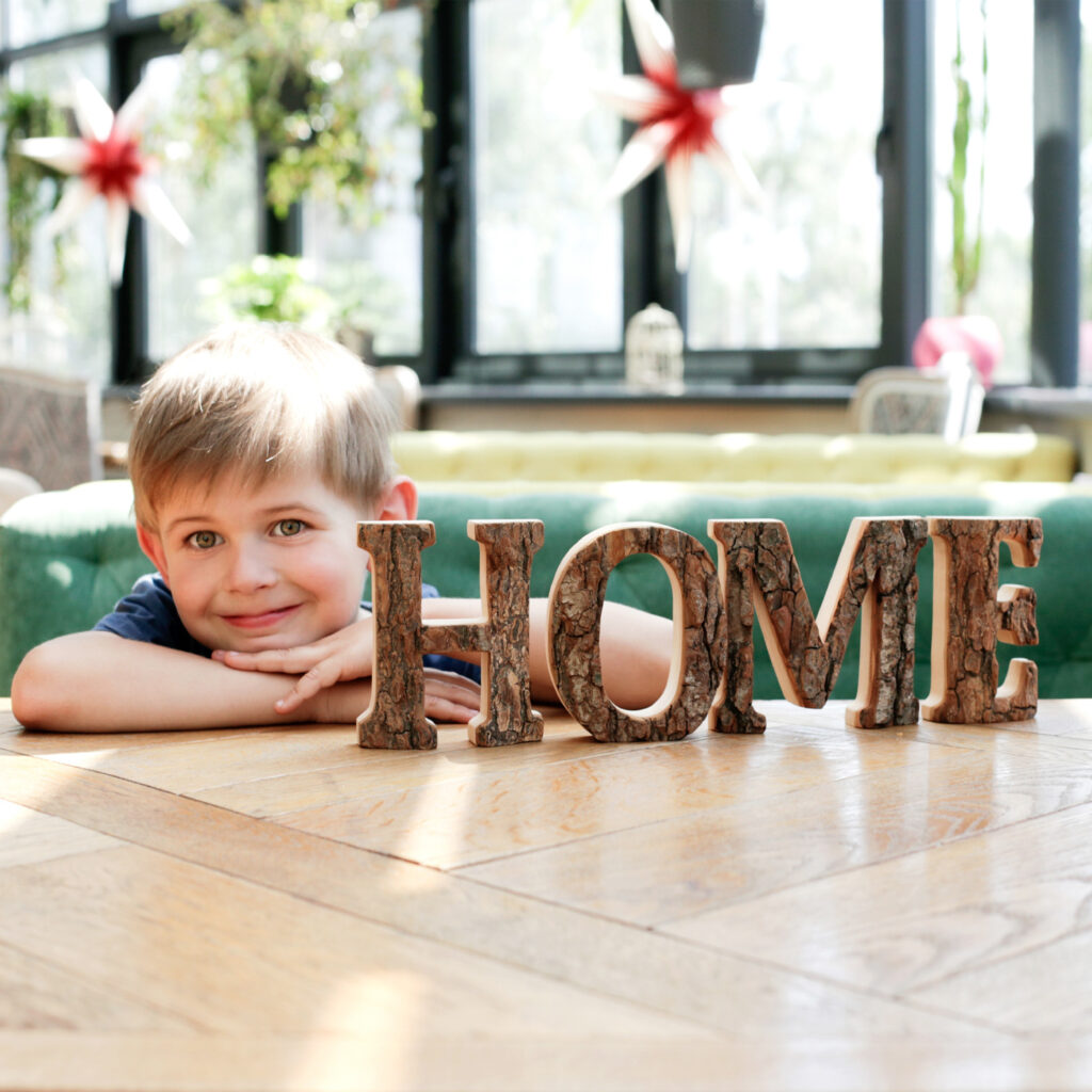 Wooden Home Letters (4 Piece Set)