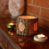 Forest Decor Wood Tealight Candle Holder