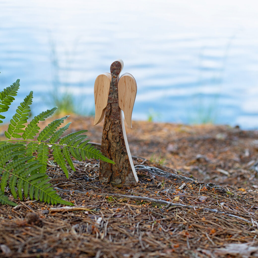 Wooden guardian angels