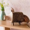 Personalized Wooden Piggy Bank with Bark