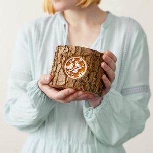 Wooden Tealight Candle Holder