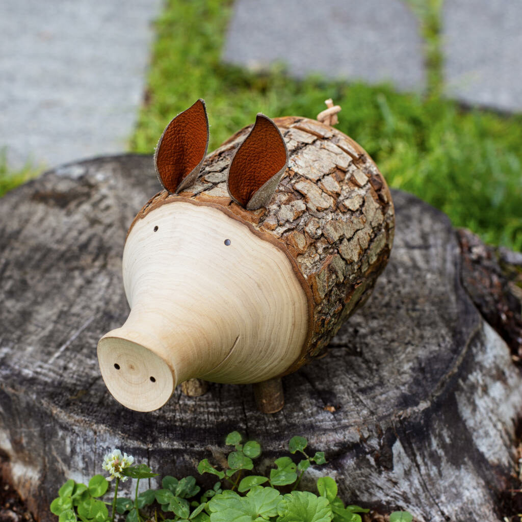 Saving Wood Piggy Bank