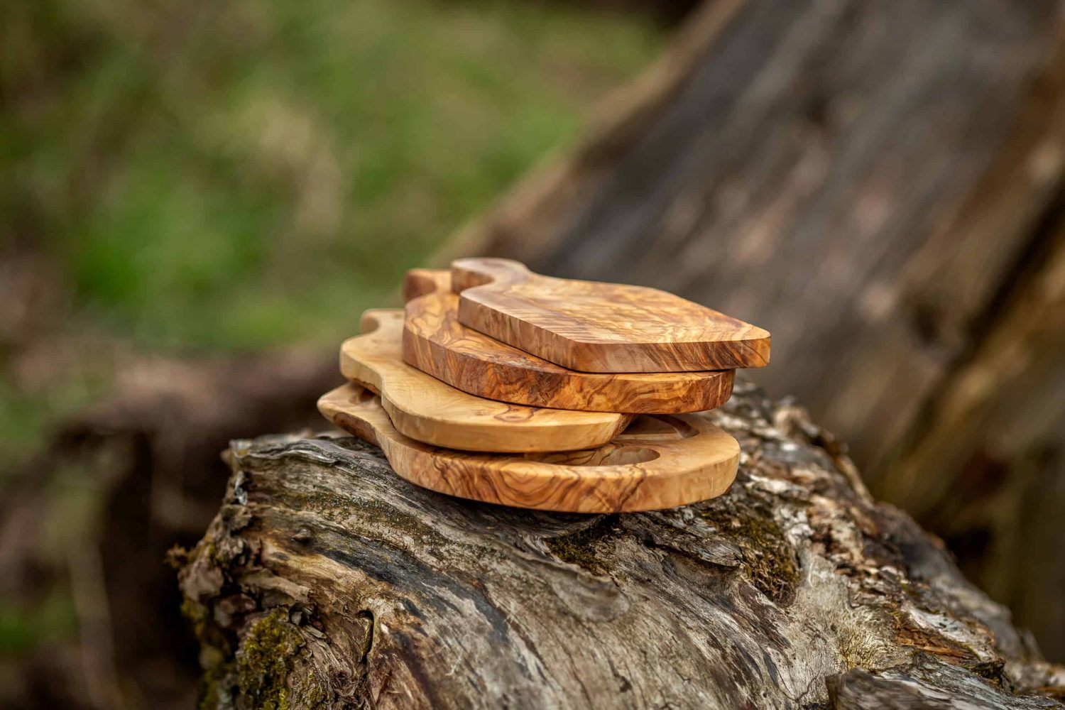 Olive wooden cutting boards with logo