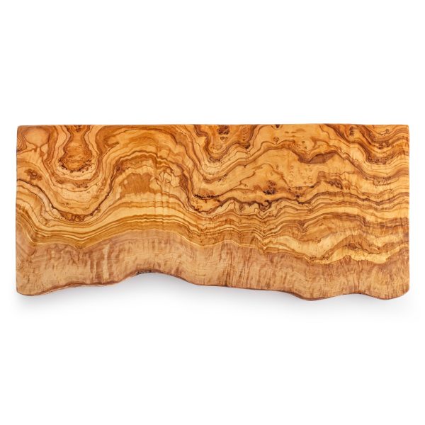 Live Edge Olive Wood Cutting Board - Oval