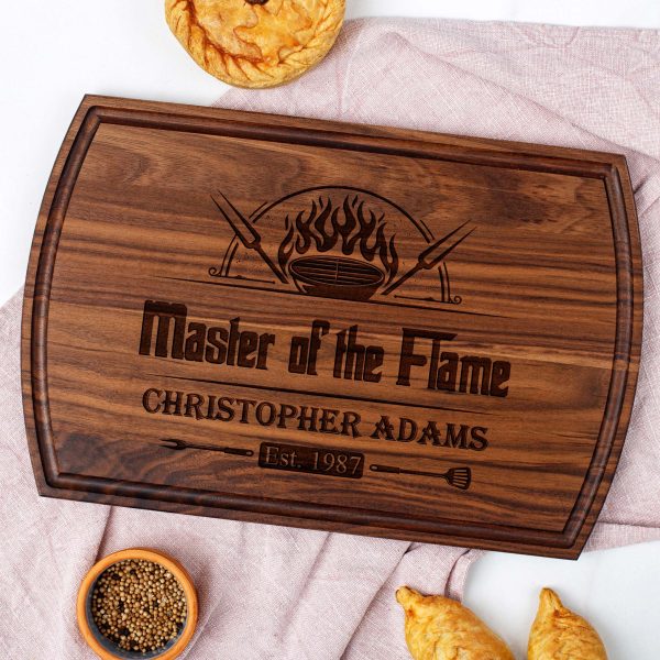 Personalized bbq cutting boards