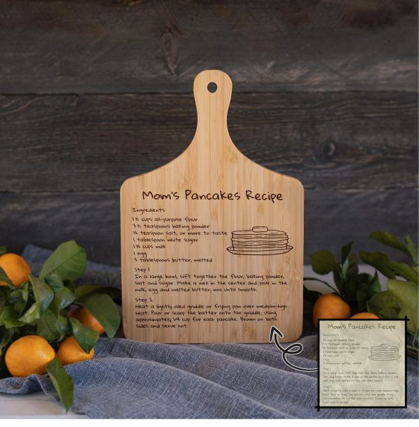 Personalized Handwritten Recipe Cutting Board
