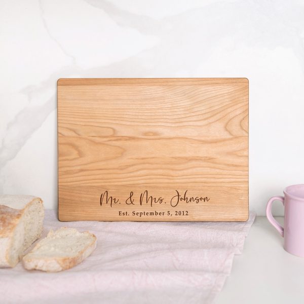 Personalized Wedding Cutting Board for couples