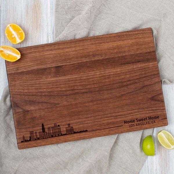 Chicago skyline cutting board.