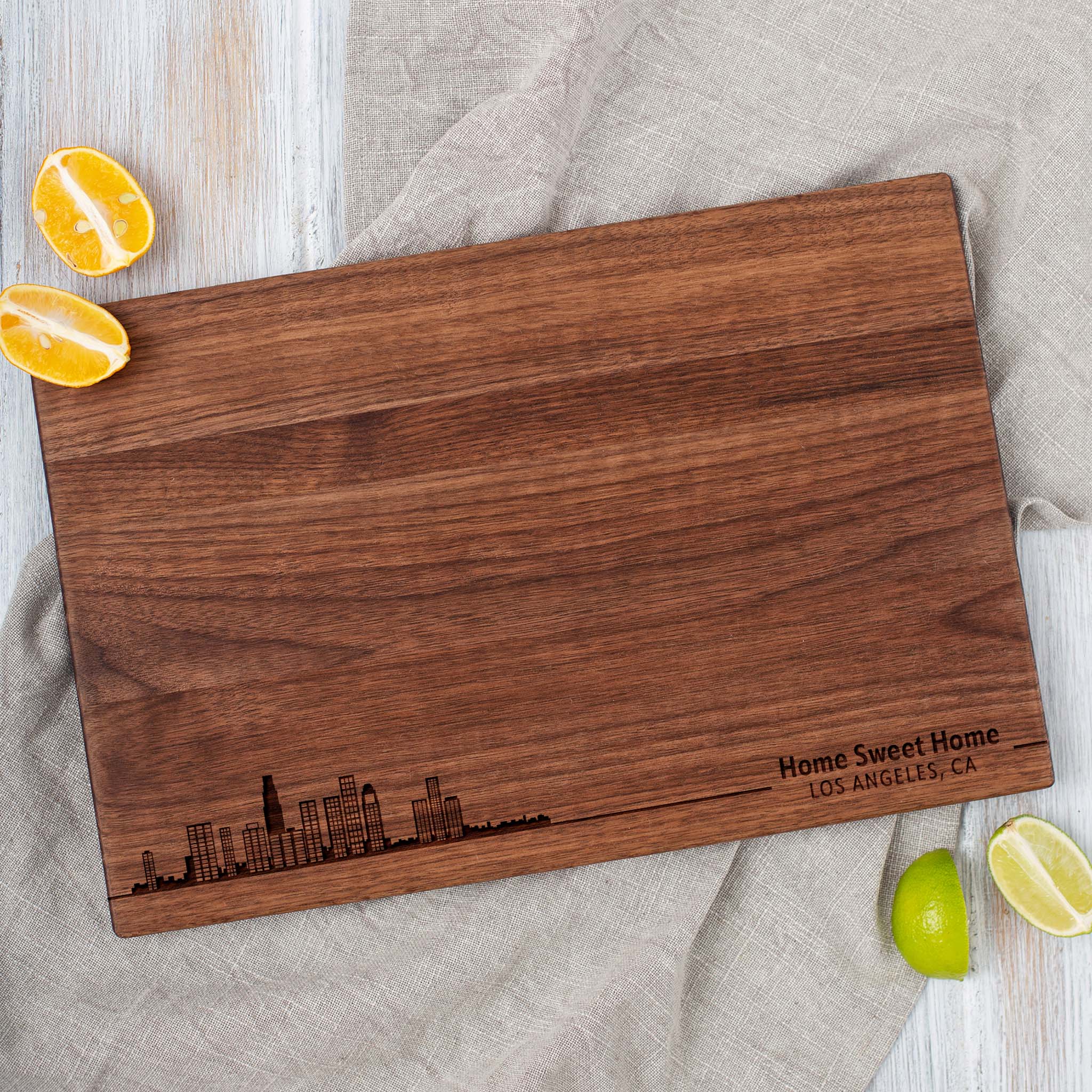 Chicago skyline cutting board.