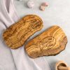 Olive Wood Charcuterie Board with Logo Oval – Client & Employee Gifts