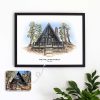 Custom Digital Watercolor Family Portrait Sketch