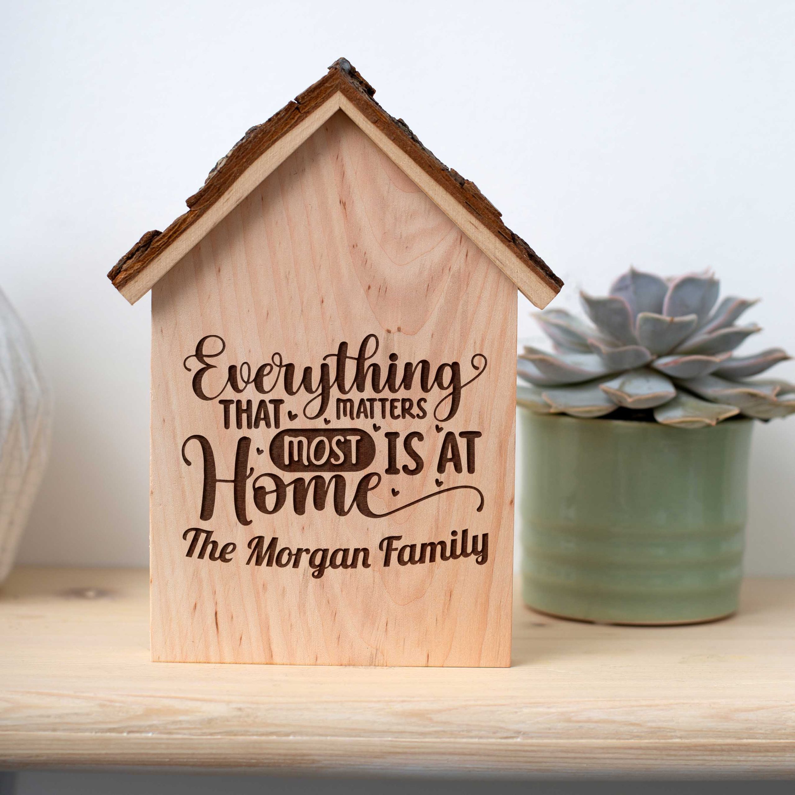 Personalized Rustic Family Quote Sign