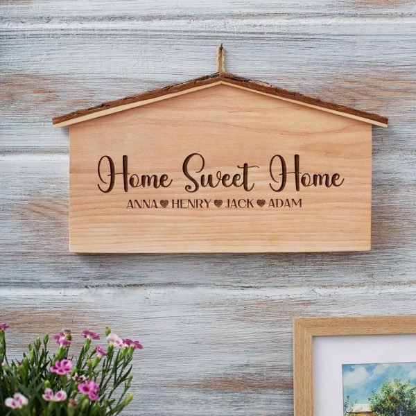 Personalized Rustic Home Sweet Home Sign