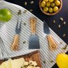 Personalized Olive Wood Cheese Knife Set - Image 2