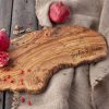 Personalized Olive Wood Live Edge Charcuterie Board - Image 3