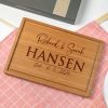Engraved Wooden Cutting Board - Wedding Couple