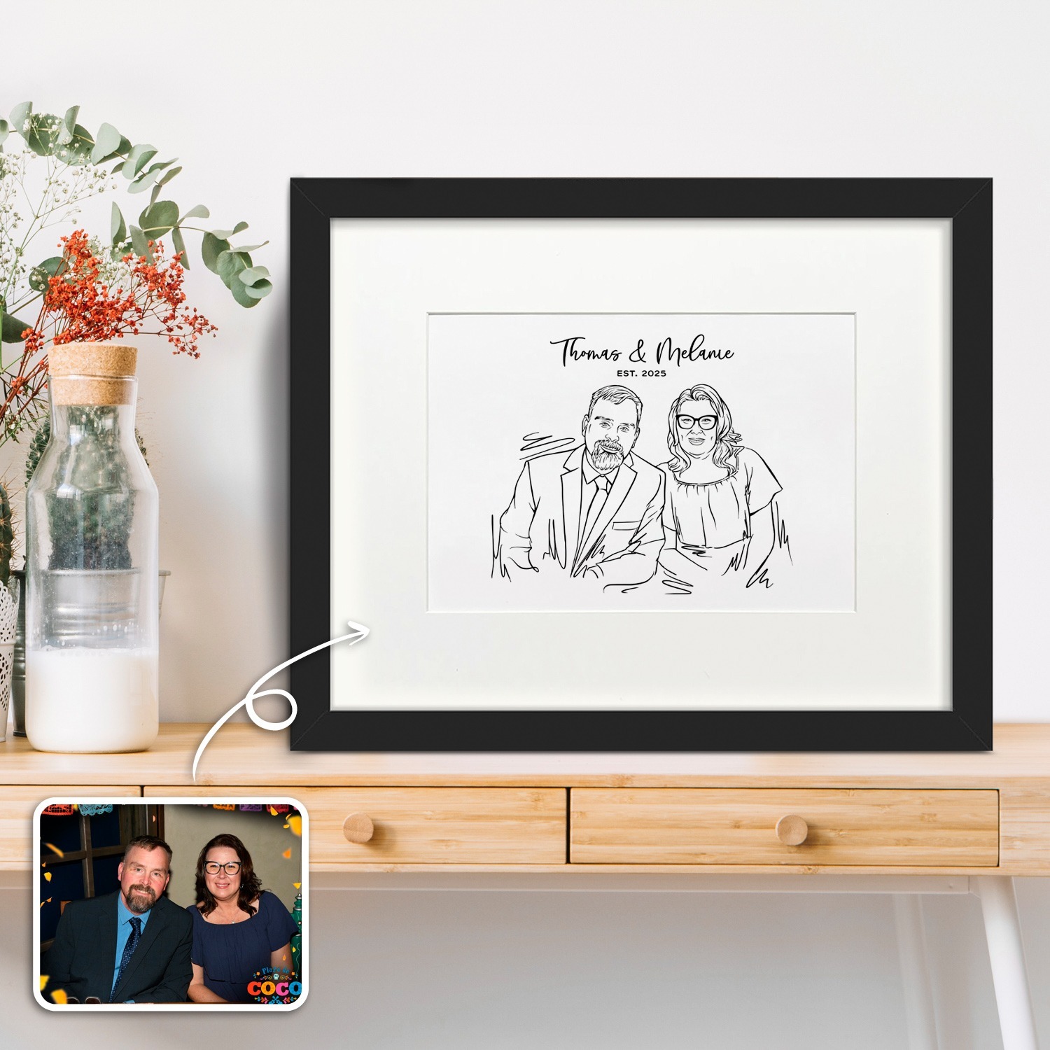 Custom Digital Watercolor Pet Portrait