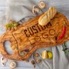 Olive Wood Steak Board with Logo