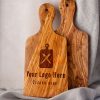 Olive Wood Paddle Board with Logo