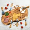 Personalized Charcuterie Board Set with Cheese Knives & Holder