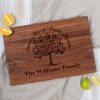The williams family personalised cutting board.