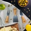 Engraved Logo Cheese Knives with Holder