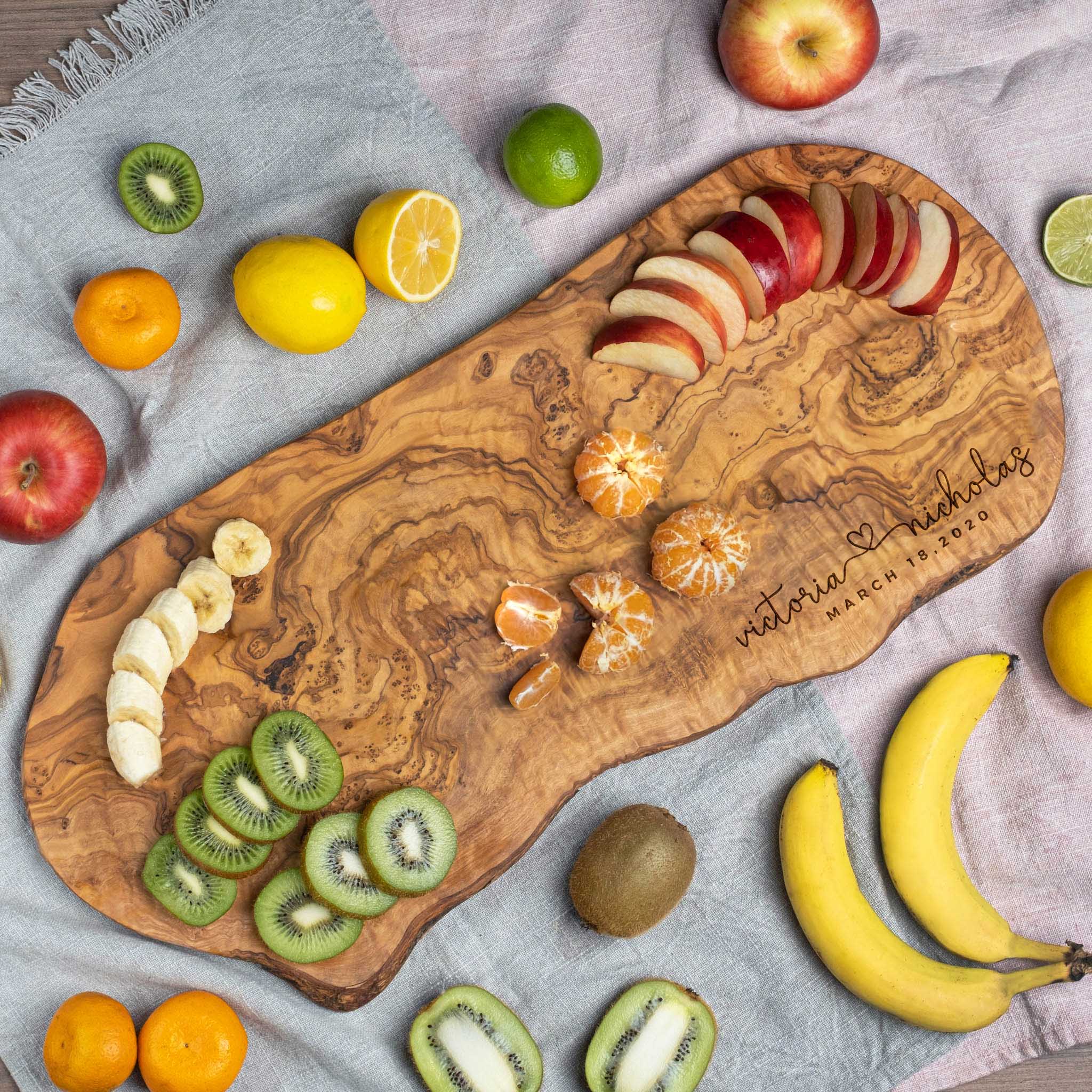 Custom Live Edge Serving Board with Magnetic Stand