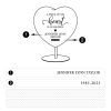 Wood Heart Memorial – "A Piece of My Heart in Heaven" with Name & Date - Image 2