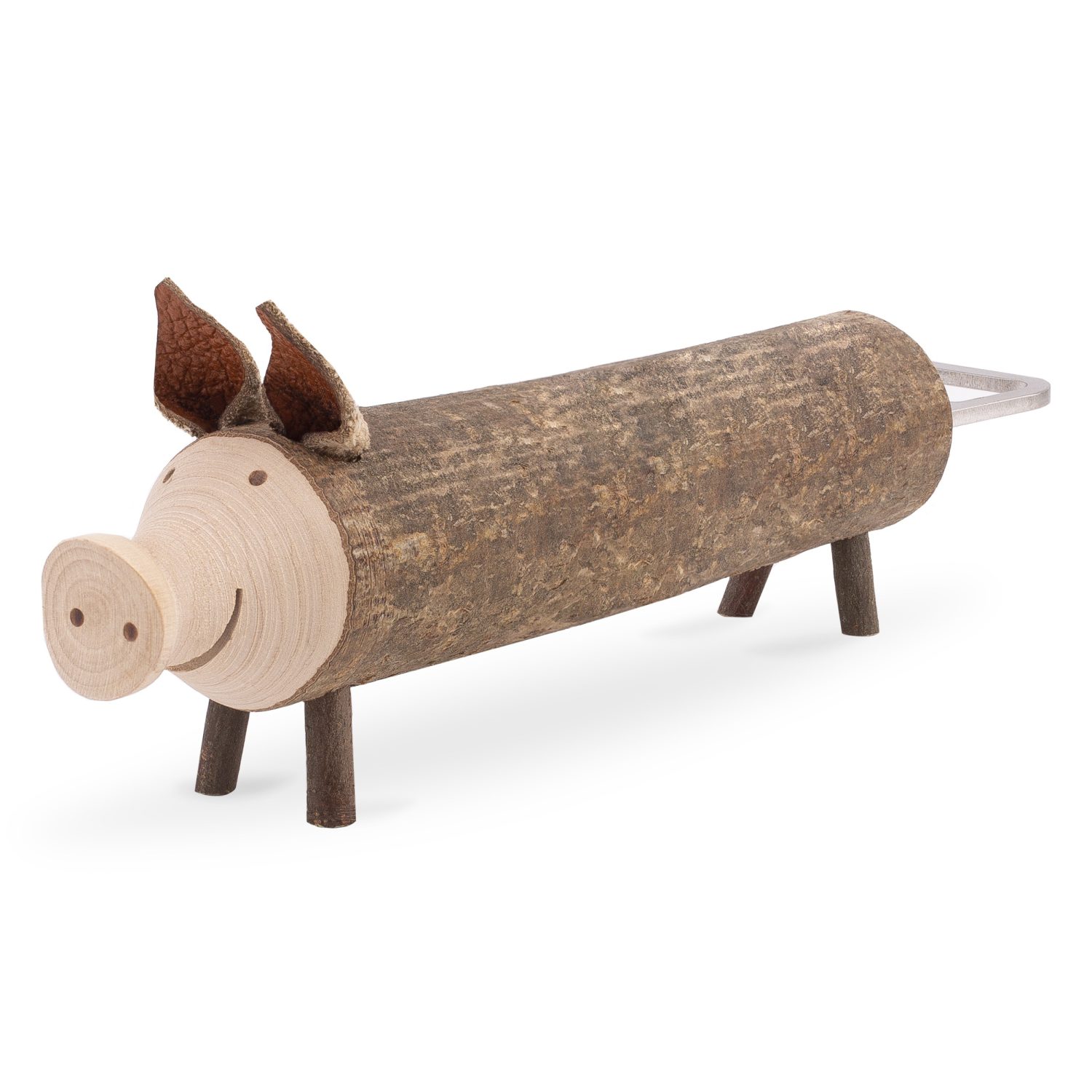 wooden piggy bottle cap openers