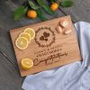 Personalized Cutting Board with Hearts