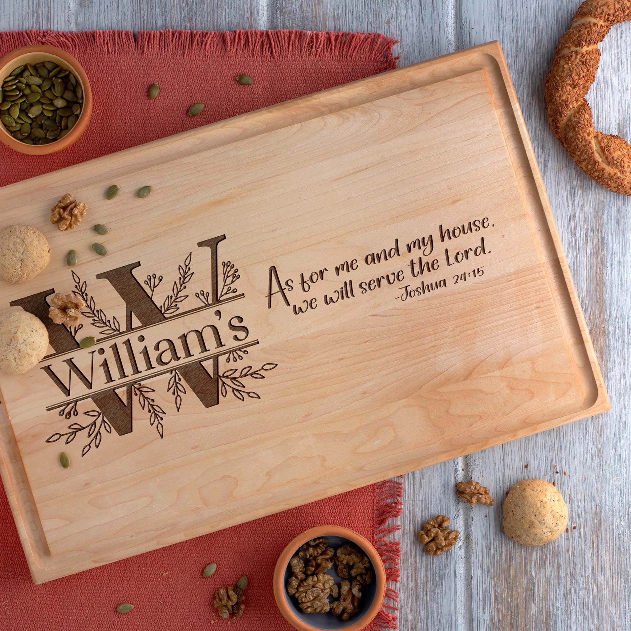 Personalized Religious Cutting Board with logo
