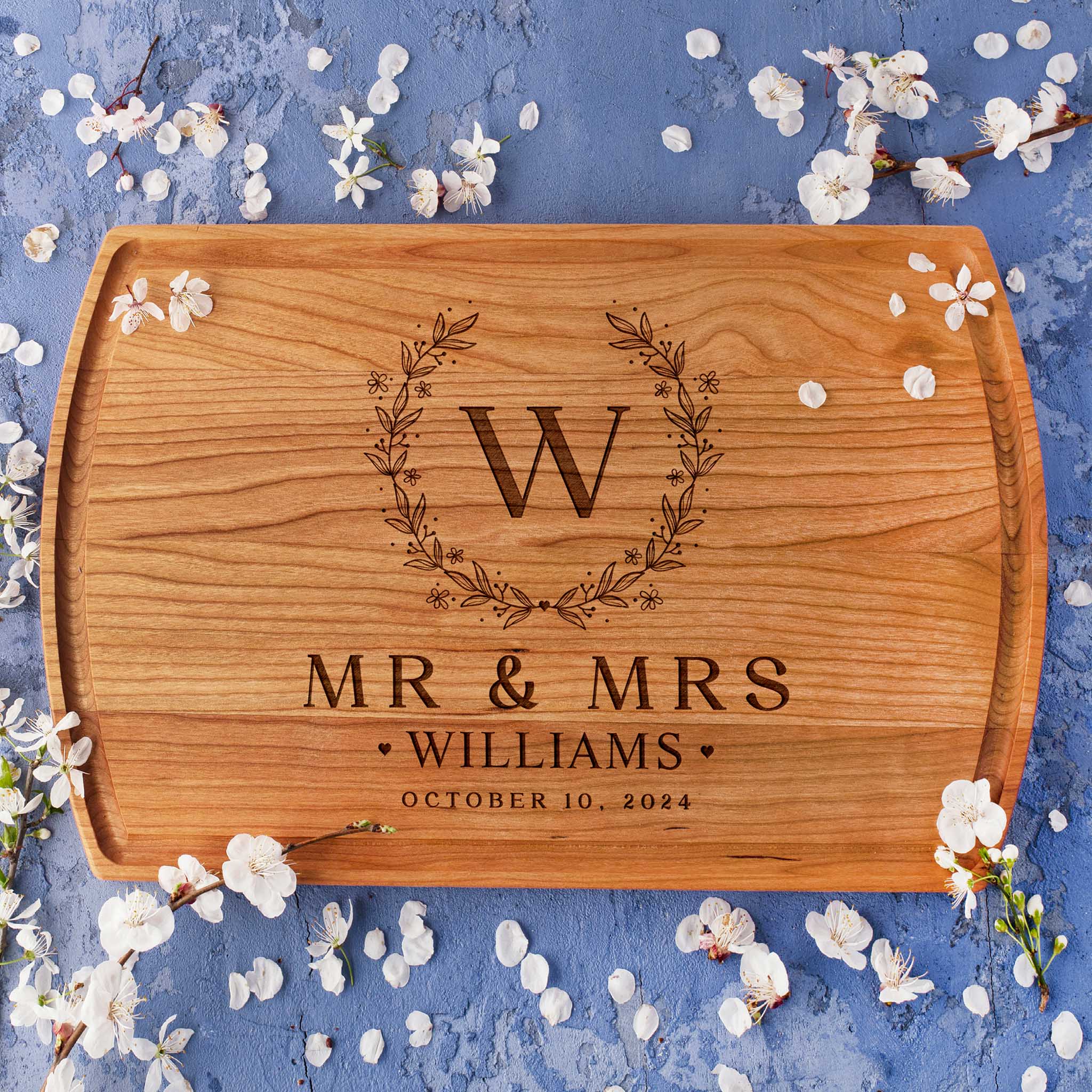 Personalized Mr. and Mrs. Cutting Board
