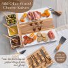 Premium Personalized Olive Wood Charcuterie Set for Couples