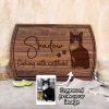 Pet Portrait Engraved Cat Cutting Board