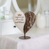 Yin-Yang Wooden Memorial Heart – Forever in Our Hearts