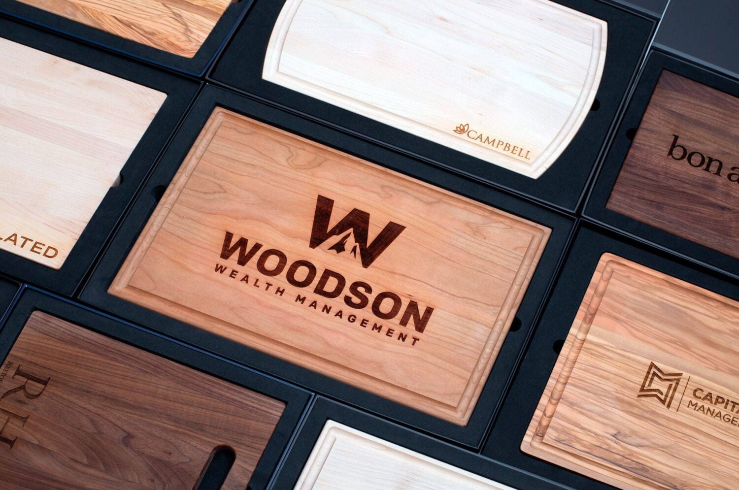 custom cutting boards with logo engraved
