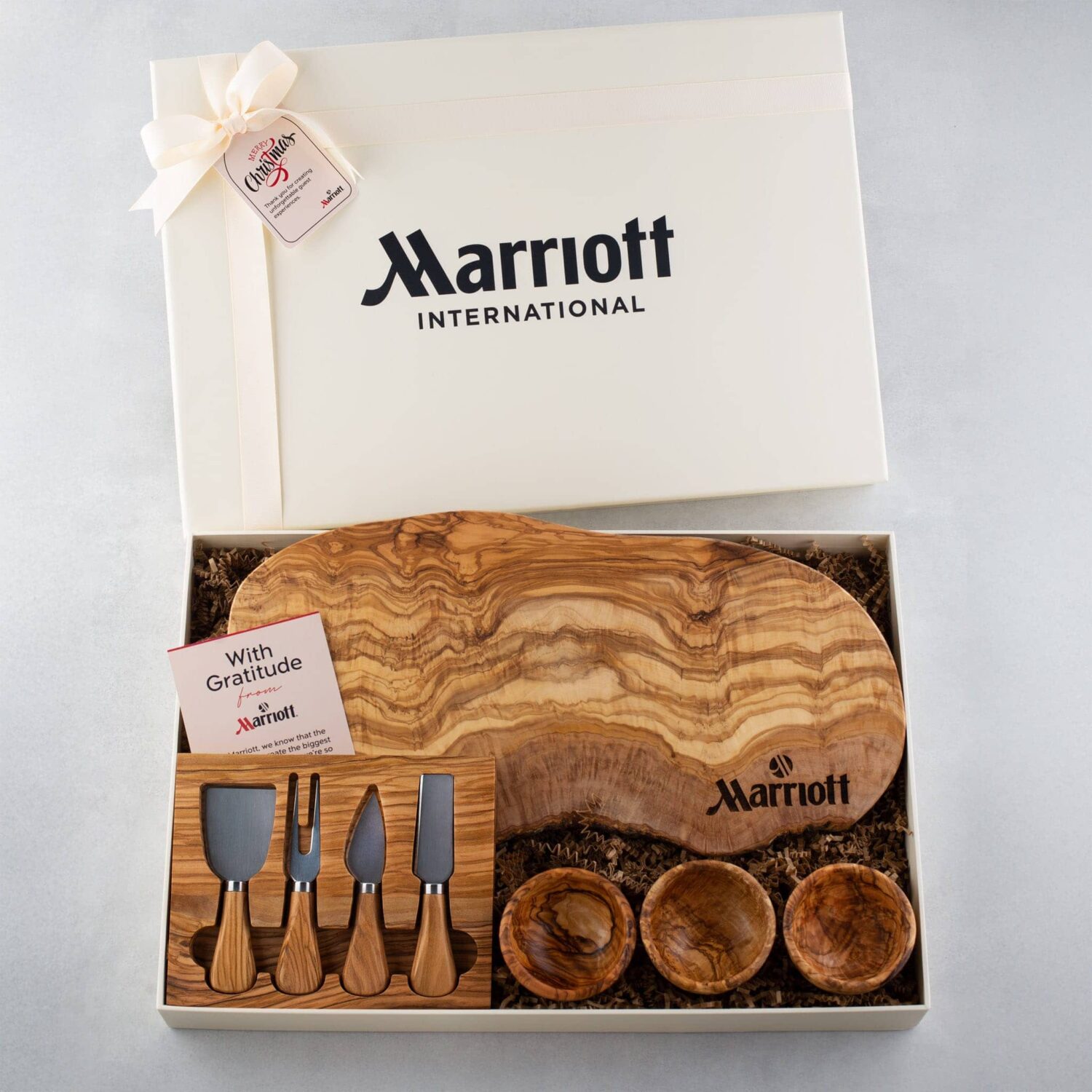 Corporate Cutting boards with custom boxes for Marriott