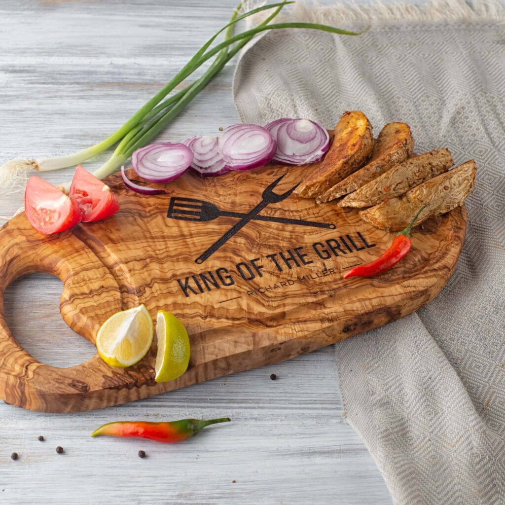 Olive wooden cutting board for sale