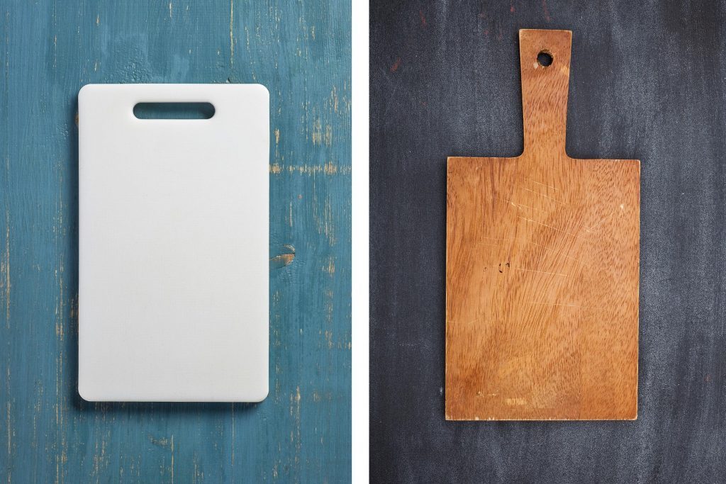 Plastic & Wooden Cutting Board