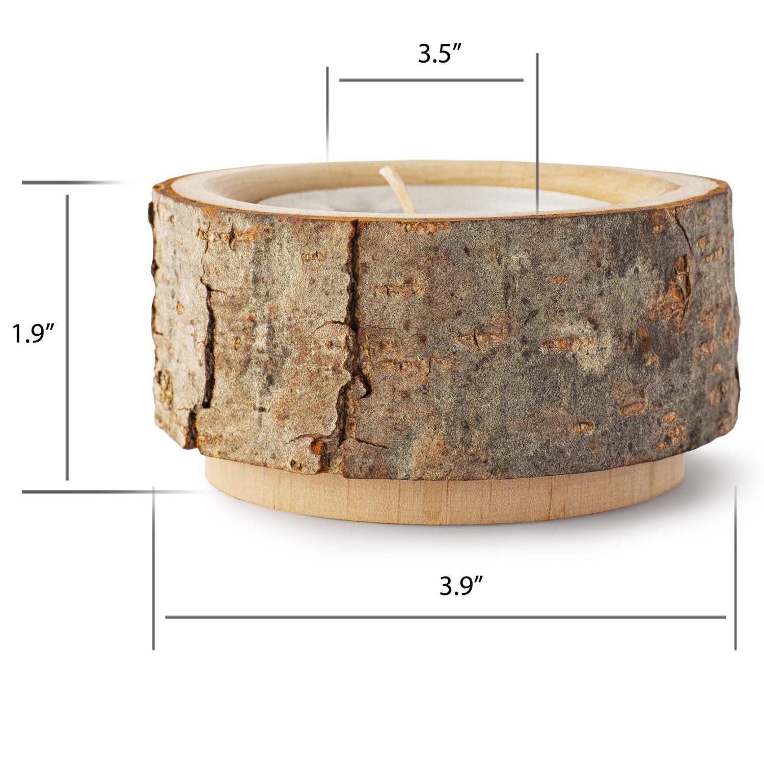 Wooden Tealight Candle Holder Set