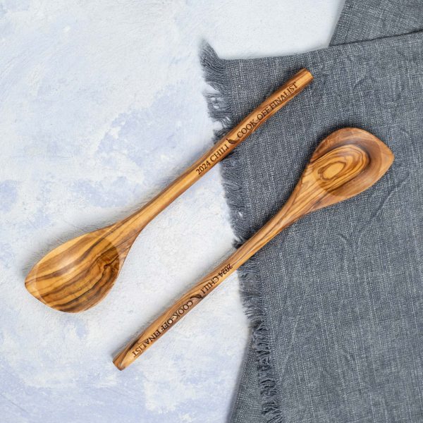 Custom Engraved Olive Wood Spoon