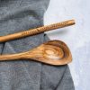 Custom Engraved Olive Wood Spoon