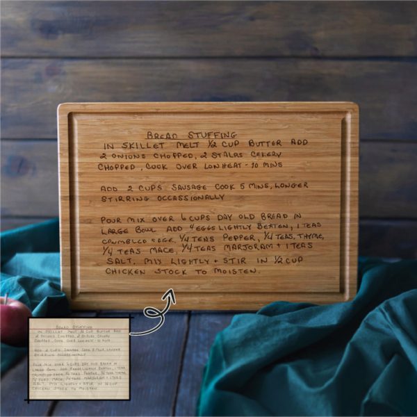 Handwritten Recipe Gift Cutting Board