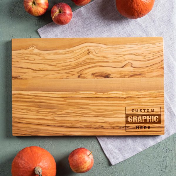 Personalized Olive Wood logo cutting boards