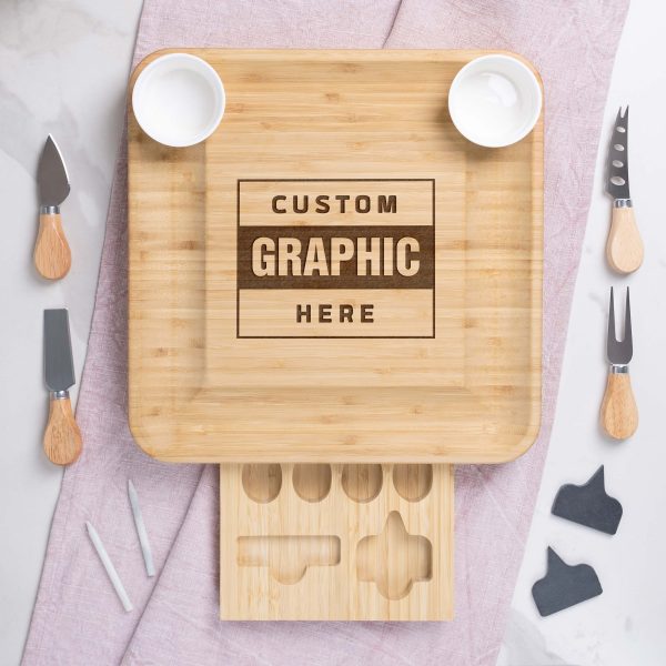Custom Engraved Bamboo Charcuterie Board with Logo